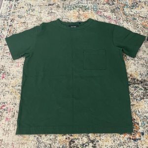 FEATURE All things good Dark Green Cotton pocket Tees L